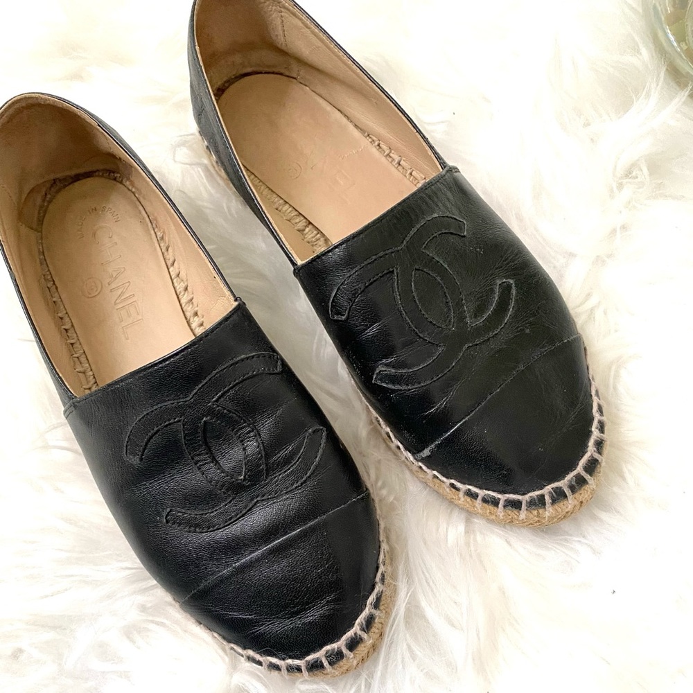 Black Chanel Espadrilles - SOLD - Picture 3 of 12